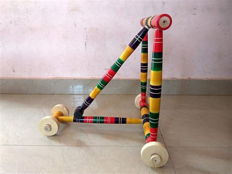 Buy Simple Days Wooden Baby Walker Traditional Nadai Vandi Nadaivandi ...