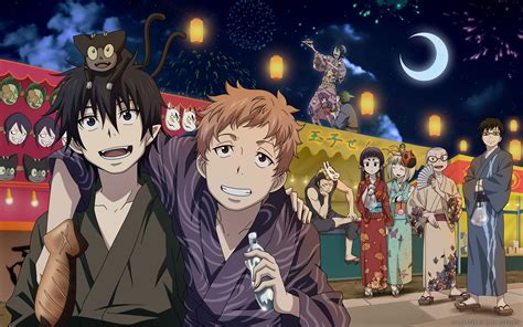 Blue Exorcist Festival Night - HD Anime Wallpaper by Elisa Develon