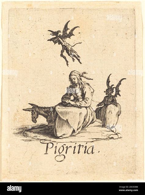 Jacques Callot, (artist), French, 1592 - 1635, Sloth, Seven Capital ...