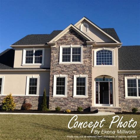 Ekena Millwork 24-in x 35-in White Rectangle Urethane Gable Louver Vent ...