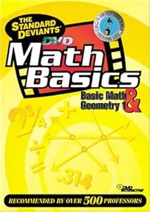The Standard Deviants - Math Basics DVD 2-Pack (Basic Math, Geometry 1 ...