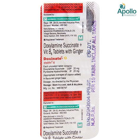 Doxinate-G Tablet | Uses, Side Effects, Price | Apollo Pharmacy