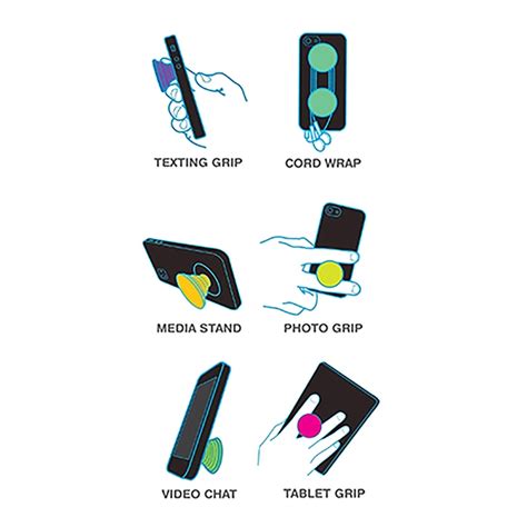 Cartoon Character Combo Printed Combo of 4 – Mobile Grip Holder For All ...