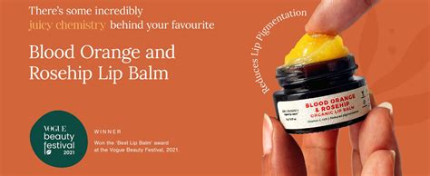 Juicy Chemistry Blood Orange & Rosehip Lip Balm, 5 G |Enriched with ...