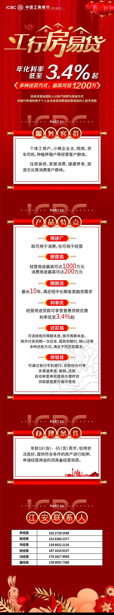 广告：工行房易贷年化利率低至3.4%起 ，最高可贷1200万…… - 江安融媒 - 几生修得住江安