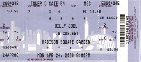 Billy Joel @ MSG - April 24, 2006
