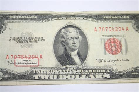 1953 2 Dollar Bill