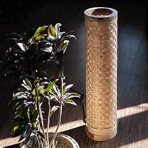 kraftinn Modern Bamboo LED Floor Lamp (28 Inch, Natural Brown, Pack Of ...