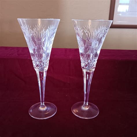 2 WATERFORD CRYSTAL CHAMPAGNE FLUTES | EstateSales.org