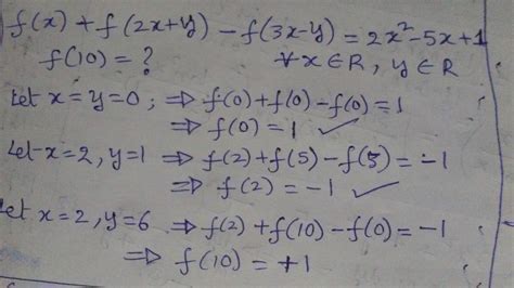 if polynomial f(x)+f(2x+y)+5x= f(3x-y)+2x^2+1 for all real numbers x ...