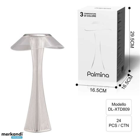 Silver LED Table Lamp designed by the famous Adam Tihany which reminds ...