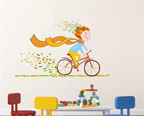 Wall Archs Cycle Ride Wallsticker (Viny 85 cm 55 cm) : Amazon.in: Home ...