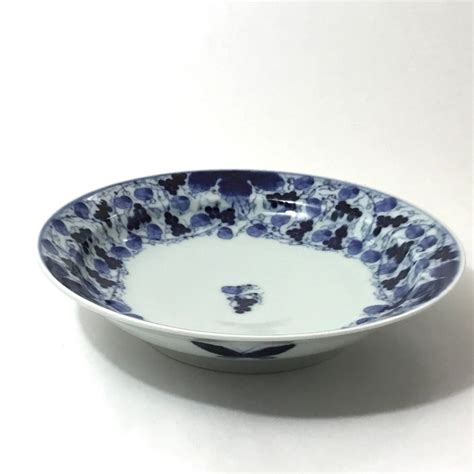 エビ絵六寸皿 | 藍の器 青雅堂