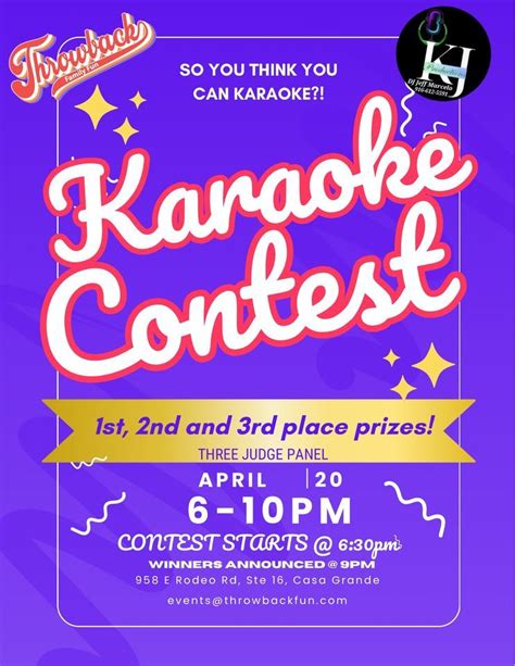 So you think you can Karaoke?!, 958 East Rodeo Rd Suite #16, Casa ...