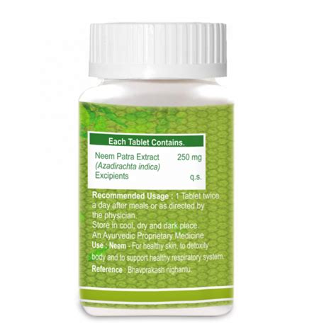 Pure Nutrition Neem (60 Tablets) – Greenleafdrugstore