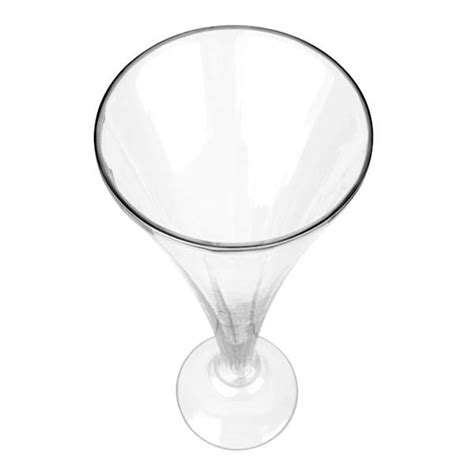 Willow Crossley Clear Glass Trumpet Vase, 40"