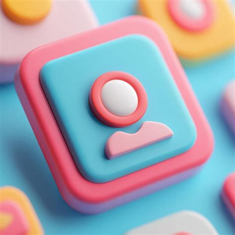 3d profile icon summary of job applicants information illustration logo ...