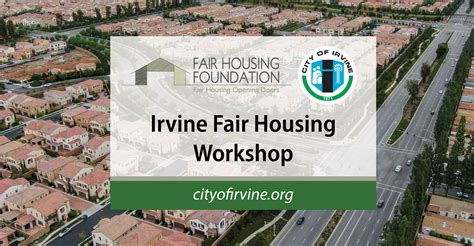Virtual Fair Housing Workshop February 13 | City of Irvine