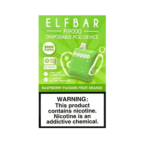 ELF BAR Pi9000 - Raspberry Passion Fruit Orange (9000 Puffs) – VapeMonk
