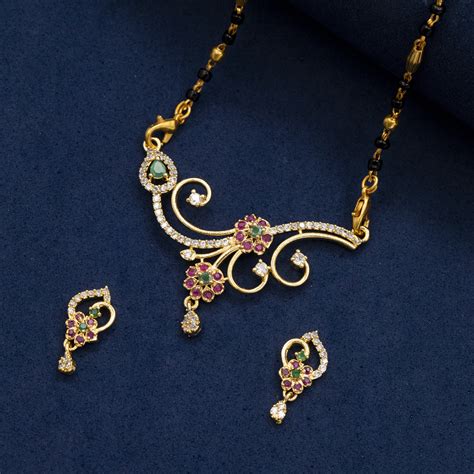 Urni gold plated bride's mangalsutra – Elyment Fashion