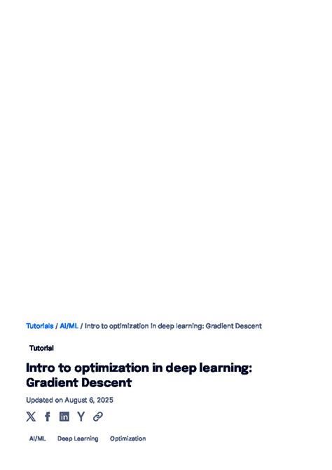 Deep Learning Optimization Tutorial: Gradient Descent Insights - Studocu
