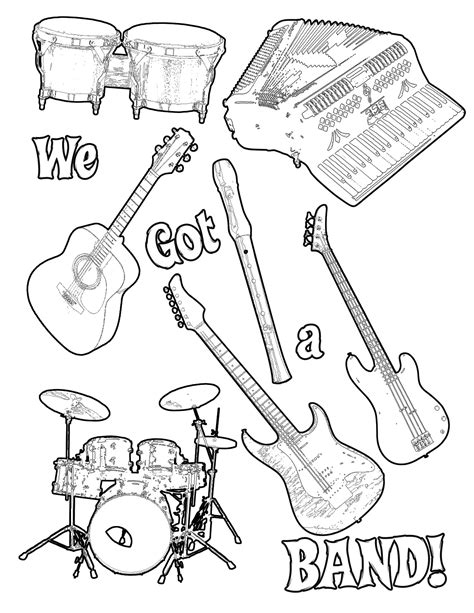 Music Themed Coloring Pages at GetColorings.com | Free printable ...
