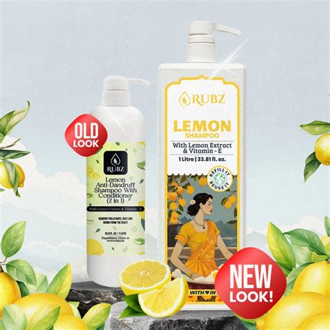 Buy Lemon Shampoo Online for Hair Fall & Dandruff Control – Rubz