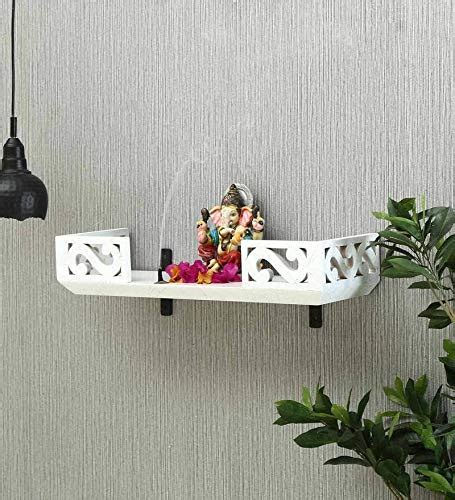 D'Dass Marble;Pine;Wood Wall Hanging Shelf Temple (White) : Amazon.in ...