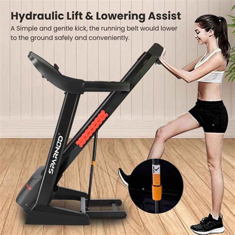 Sparnod Fitness STC-4550 (3 HP AC Motor) Automatic Motorized Walking ...