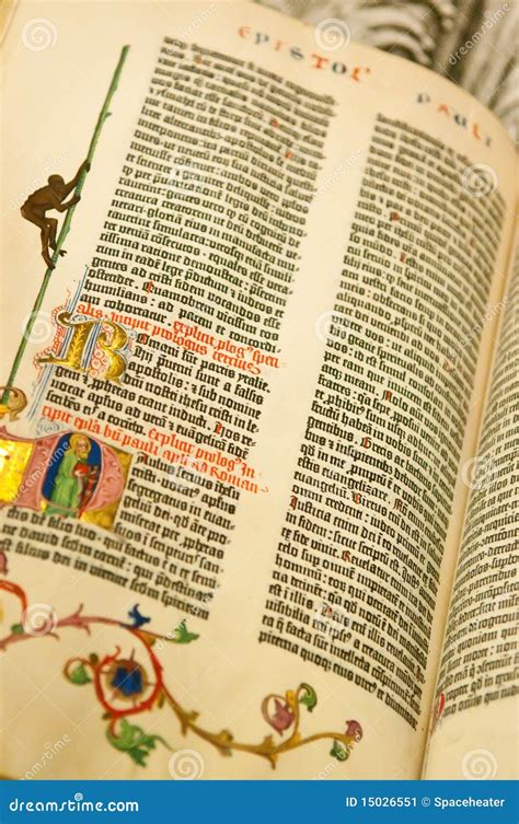 Gutenburg Bible stock image. Image of book, 15th, historic - 15026551