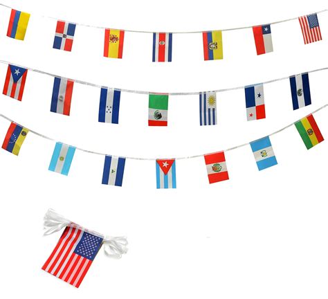 Spanish Speaking Countries Flags Banner
