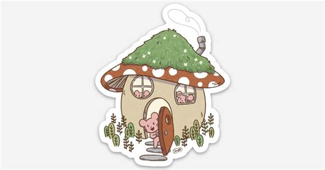 Mushroom House by Sugo Studio | Die cut stickers | Sticker Mule India