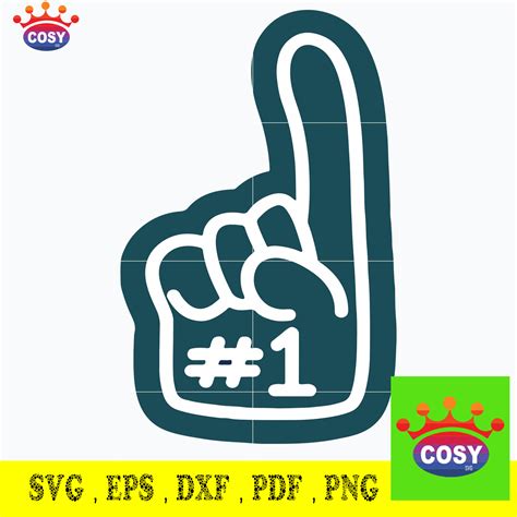 Eagles number 1 hand logo svg Philadelphia eagles svg, eagles svg in ...