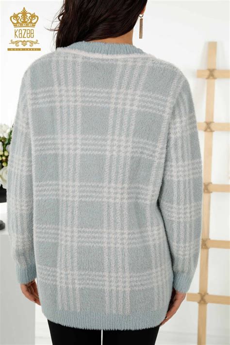 Venta al por Mayor Cardigan Mujer - Dos Colores Angora Verde Claro ...