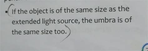 When using an extended light source,how does the size of the object ...