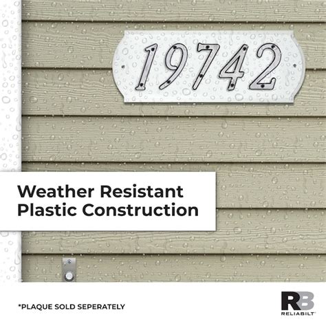 RELIABILT 4-in Reflective Silver Number 6 847596 at Lowes.com