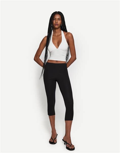 Gathered halter top - Women | Bershka