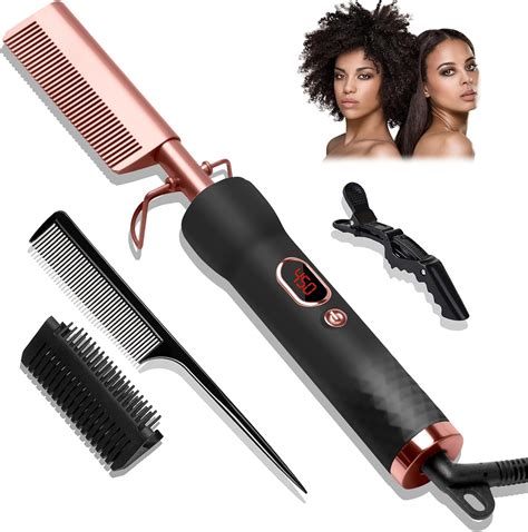 Hot Comb for Wigs Human Hair with 12 Temp Settings,110-240V ...