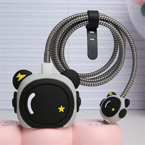 CERLINK Charger Cable Protectors for iPhone Chargers 18W 20W Type C, 3D ...