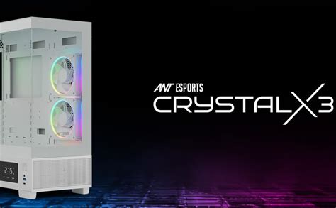 Amazon.in: Buy Ant Esports Crystal X3 LCD Mid-Tower Computer Case ...