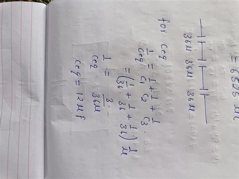 3. Three 36µF capacitors are connected in series with each other. What ...