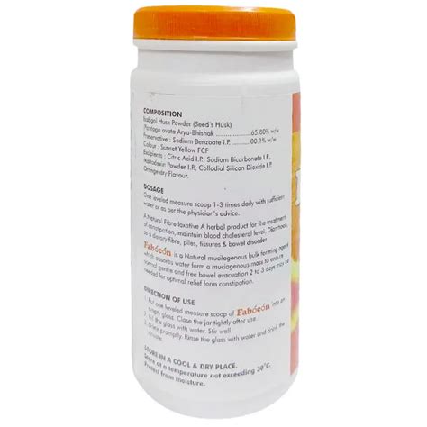 Buy Unjha Fibron Sugar Free Orange Flavour Effervescent Powder, 300 gm ...