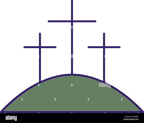 Isolated three crosses fill vector design Stock Vector Image & Art - Alamy