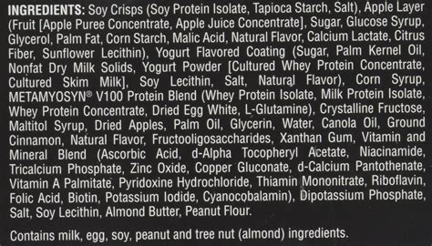 MET-Rx Big 100 Colossal Protein Bars, Crispy Apple Pie Meal Replacement ...