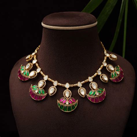Kundan Choker Necklace & Polki Choker Necklace
