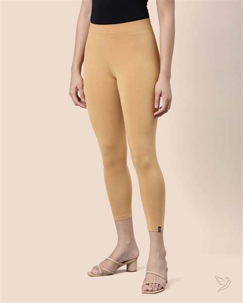 Buy Honey Mustard Women Stylish High Ankle Legging Online