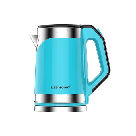 LEEWONG Double Wall Blue Coating Automatic Stainless Steel Electric ...
