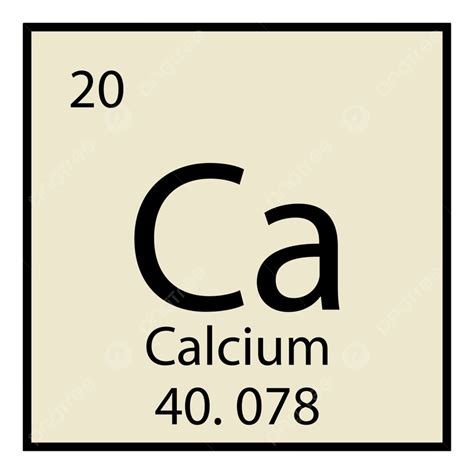 Chemical Symbol Clipart Transparent Background, Calcium Chemical Icon Symbol Information ...