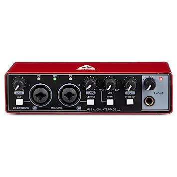 Audio Array AI-04 2x2 Audio Interface | Premium Mic Pre-Amps | 48V ...