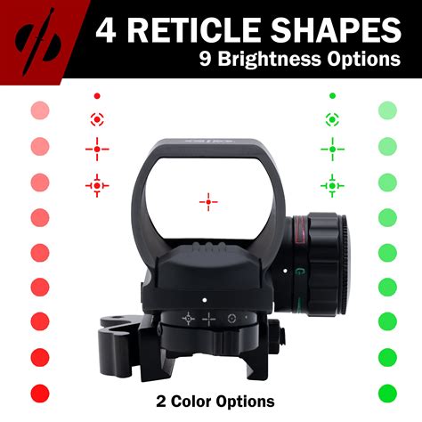 Veteran Owned Company- DDHQ Red Dot Reflex Sight Scope with Quick ...
